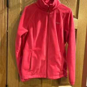 Columbia size large bright pink fleece jacket.
